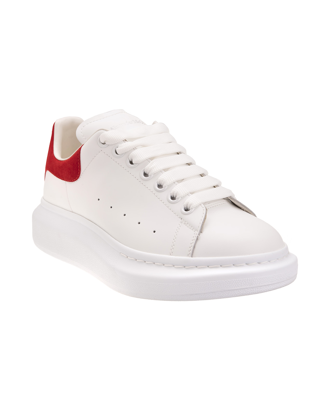 Alexander mcqueen shoes red and white sale